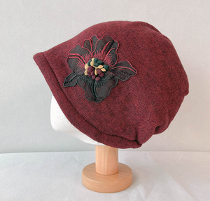 Women Winter Bungee Beanie Bandana Bucket Hat Stitched Wool