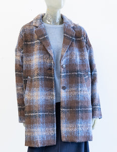 Plaid Car Coat Jacket