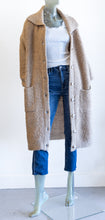 Load image into Gallery viewer, Caramel Boucle Knit Sweater Duster
