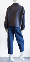 Load image into Gallery viewer, Italian Wool Plaid CropJacket
