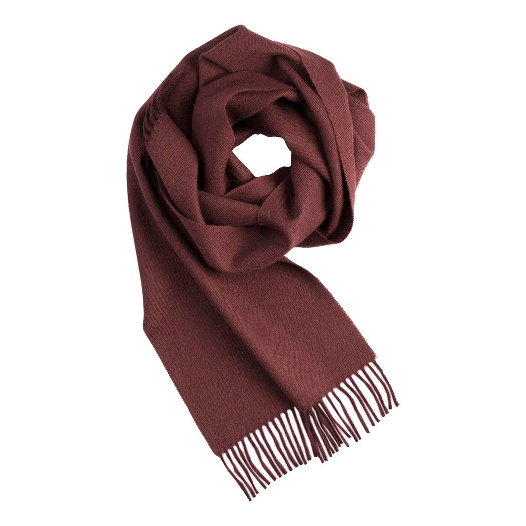 100% Baby Alpaca Scarf - Malbec