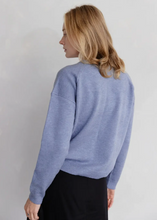 Load image into Gallery viewer, Smoky Blue Crew Neck Sweater
