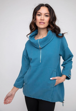 Load image into Gallery viewer, Liv Fleece-Lined Cotton Terry Pullover
