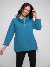 Load image into Gallery viewer, Liv Fleece-Lined Cotton Terry Pullover
