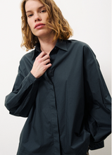 Load image into Gallery viewer, Teal Green Cotton Poplin Poet Blouse
