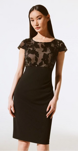 Ribkoff Black Short Sleeve Cocktail Dress