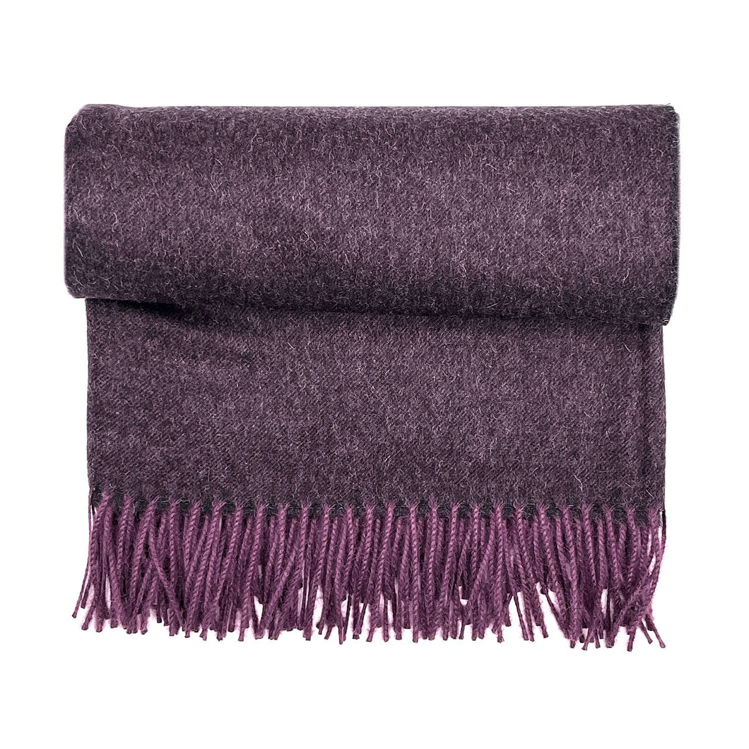 100% Baby Alpaca Scarf - Elderberry