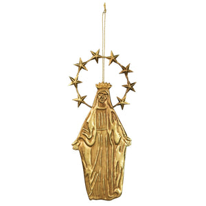 Angel Ornament, Gold Antique